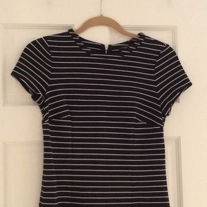 Ann Taylor striped knee length dress